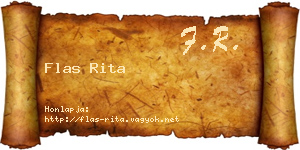 Flas Rita névjegykártya